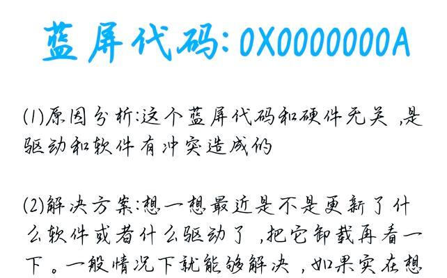 Win10蓝屏终止代码对照表大全(解析Win10蓝屏终止代码) Win10蓝屏终止代码对照表大全(解析Win10蓝屏终止代码)
