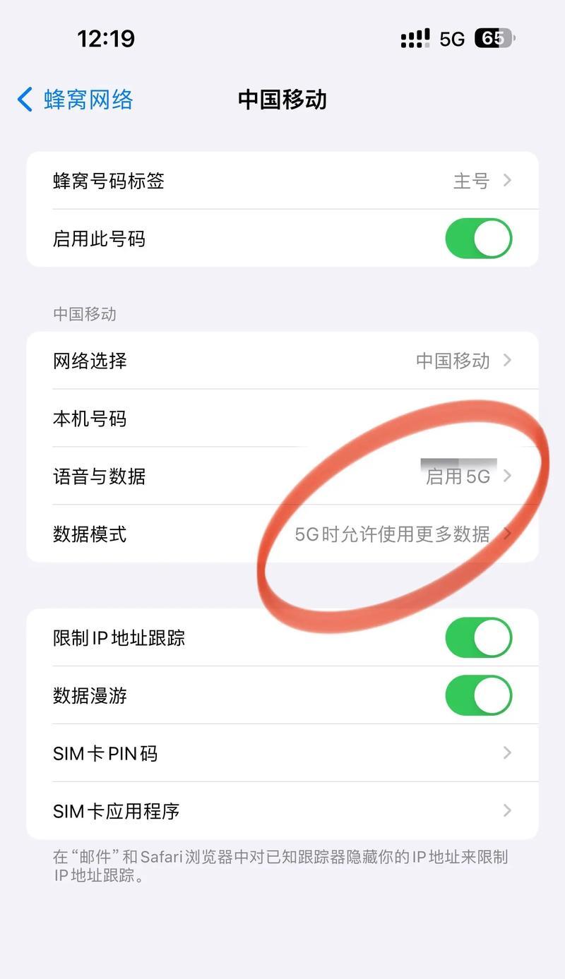 如何打开苹果5G开关（让您畅享5G网络的高速体验）