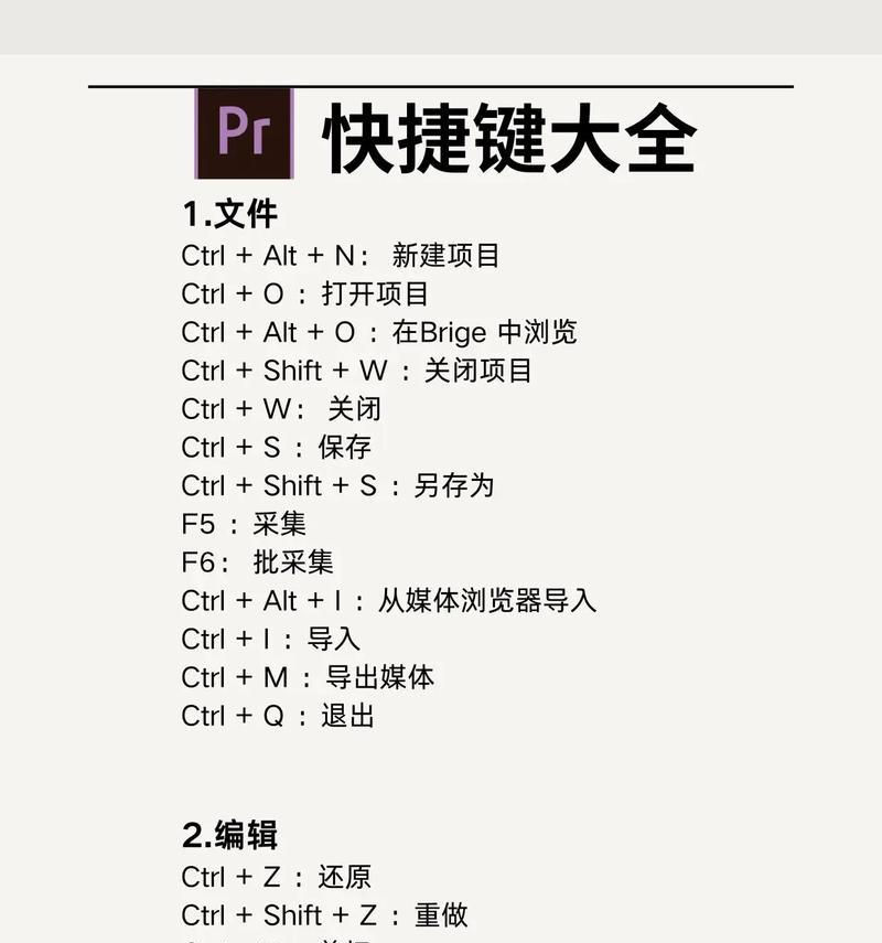 PR预览倍速快捷键大全(让你的视频轻松倍速播放) PR预览倍速快捷键大全(让你的视频轻松倍速播放)