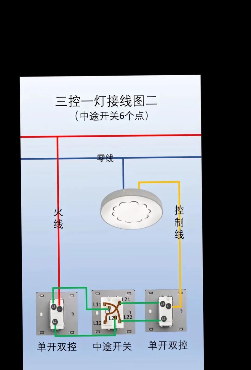 详解一开三控开关接线图(理解电路原理) 详解一开三控开关接线图(理解电路原理)