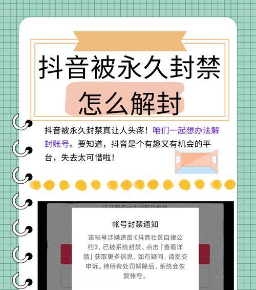 被抖音封号怎么办(如何有效应对抖音封号) 被抖音封号怎么办(如何有效应对抖音封号)