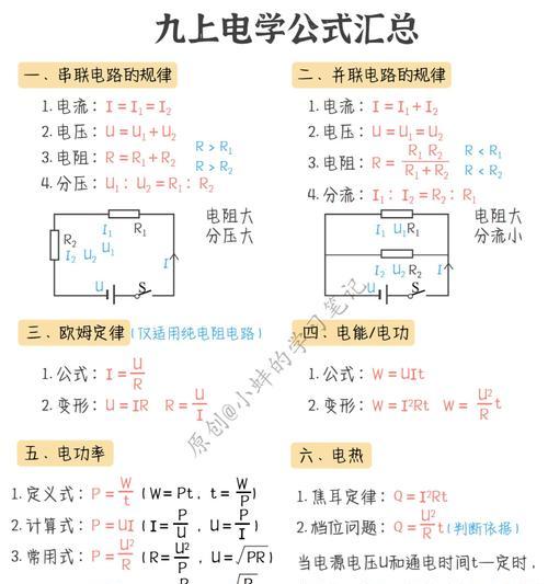 电功率计算公式详解（从基本概念到具体应用）