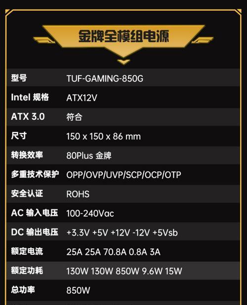 电源功率如何正确查看(了解电源功率的重要性及常用方法) 电源功率如何正确查看(了解电源功率的重要性及常用方法)